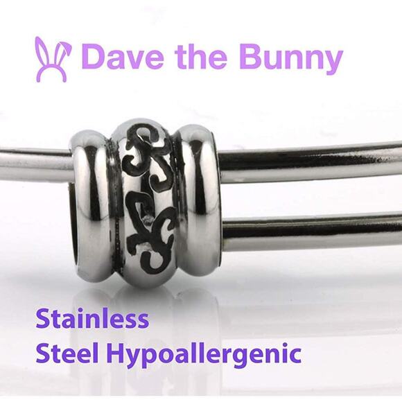 Neck Tie Striped Fancy Bangle Bracelet Jewelry - Picture 2 of 4